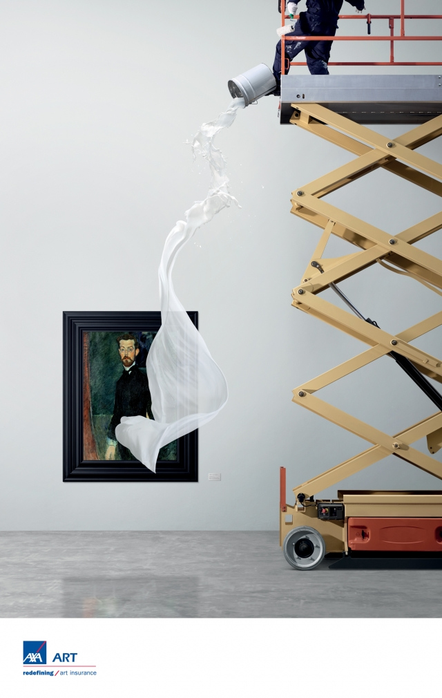 上海廣告設(shè)計(jì)公司國(guó)外金融廣告欣賞-AXA 安盛保險(xiǎn)藝術(shù)篇平面創(chuàng)意廣告設(shè)計(jì)-油漆篇