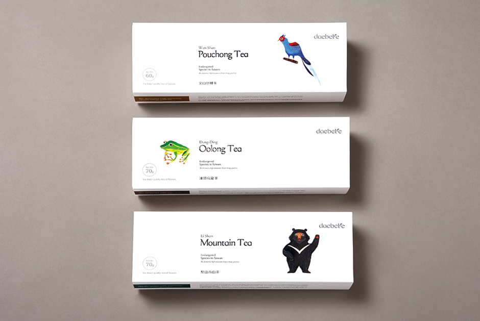臺灣daebeté品牌茶葉動物篇禮盒包裝設(shè)計2