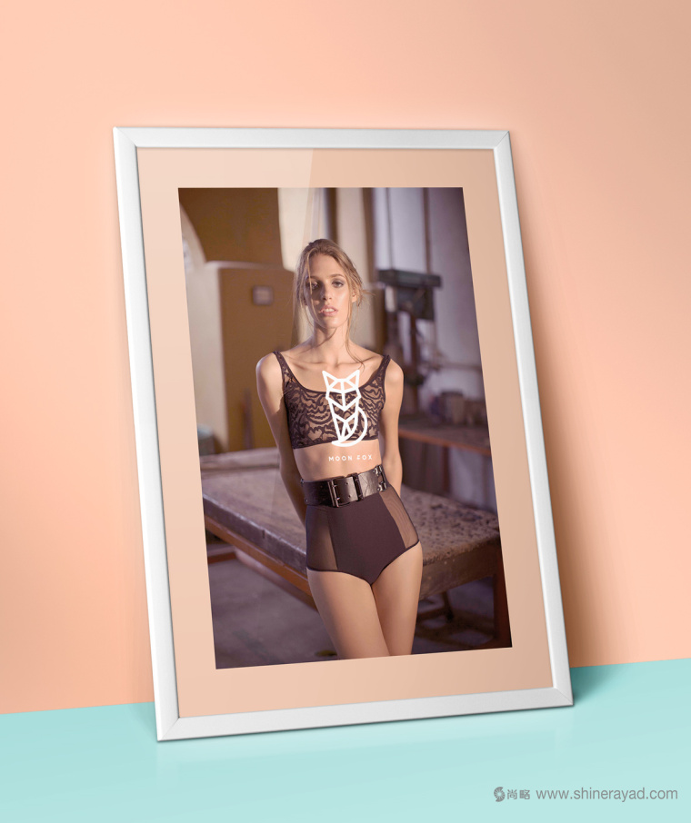 moon fox 月亮狐貍女性內(nèi)衣可愛動物L(fēng)OGO設(shè)計品牌VI形象設(shè)計4