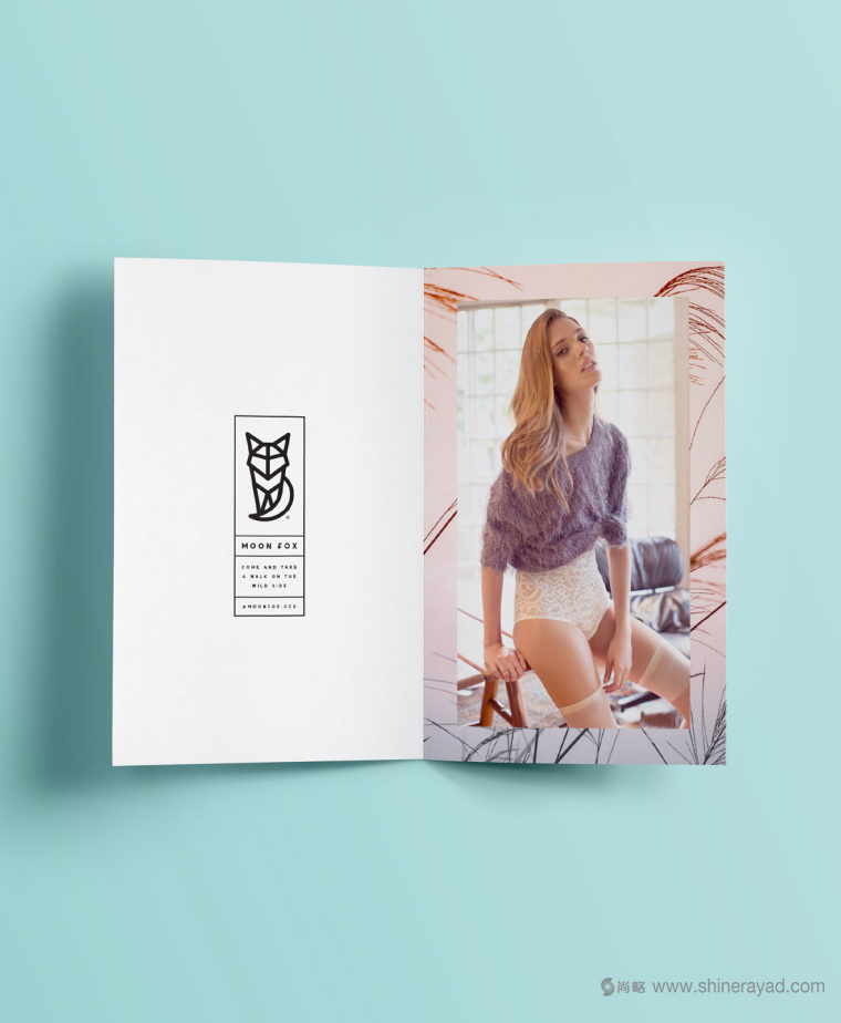 moon fox 月亮狐貍女性內(nèi)衣服飾品牌VI形象設(shè)計15-宣傳冊設(shè)計