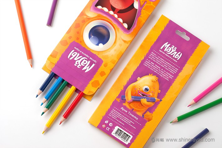 Mazzly彩色鉛筆水彩畫筆兒童文具卡通風(fēng)包裝設(shè)計2 Mazzly彩色鉛筆水彩畫筆兒童文具卡通風(fēng)包裝設(shè)計2
