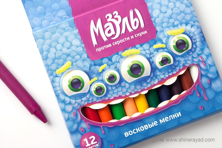 Mazzly彩色鉛筆水彩畫筆兒童文具卡通風(fēng)包裝設(shè)計4 Mazzly彩色鉛筆水彩畫筆兒童文具卡通風(fēng)包裝設(shè)計4