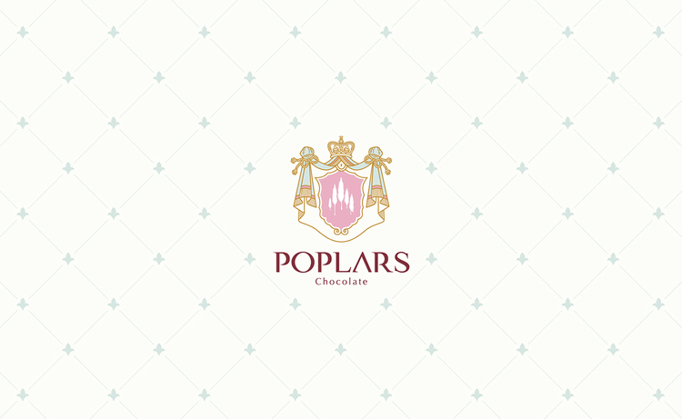 poplars巧克力甜品品牌標志設計2 poplars巧克力甜品品牌標志設計2
