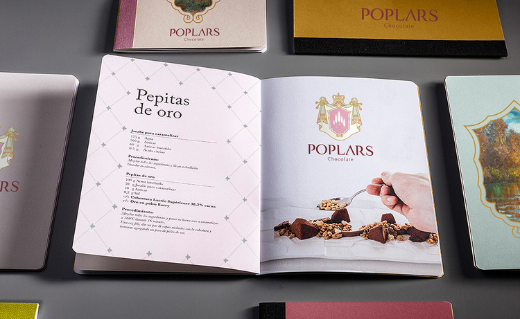 poplars巧克力甜品品牌標志設計畫冊設計 poplars巧克力甜品品牌標志設計畫冊設計