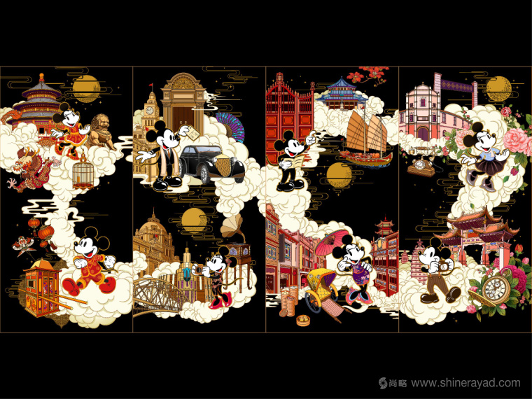 Disney迪斯尼“民國(guó)范”月餅產(chǎn)品創(chuàng)意剖析與包裝插畫設(shè)計(jì)欣賞29