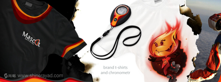 極限運動裝備生產(chǎn)商品牌MASCOT卡通形象小火人吉祥物設計與宣傳廣告設計3