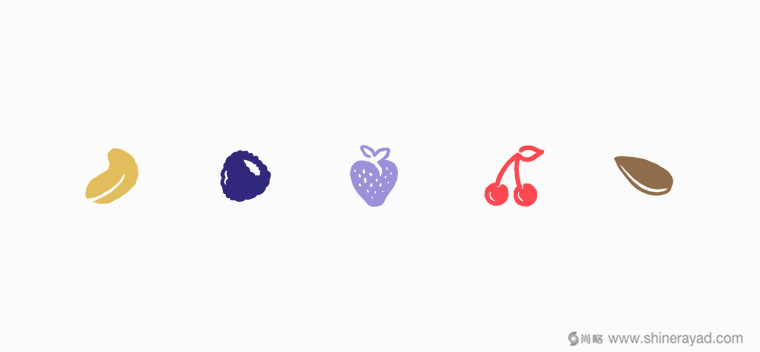 Nii 健康休閑食品包裝設(shè)計小圖標設(shè)計6