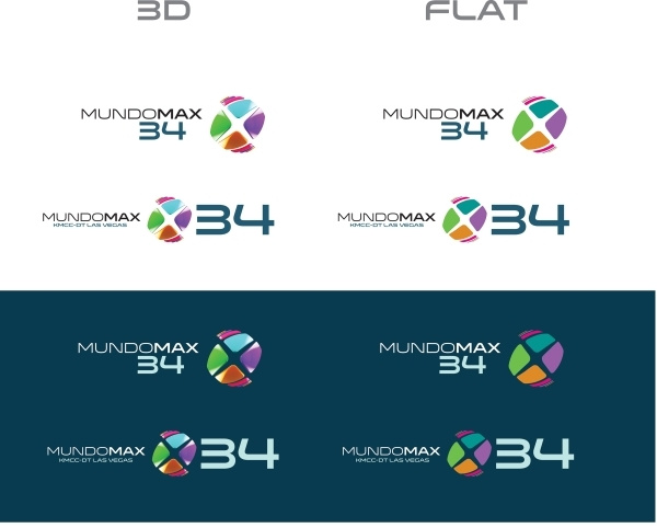 美國西班牙語電視臺MundoMax新3D立體X字母LOGO設(shè)計(jì)-立體平面LOGO對比與子頻道LOGO使用規(guī)范5 美國西班牙語電視臺MundoMax新3D立體X字母LOGO設(shè)計(jì)-立體平面LOGO對比與子頻道LOGO使用規(guī)范5