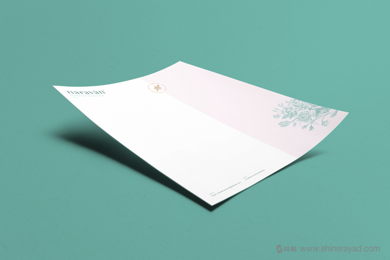 naravan 天然美容保養(yǎng)品護膚品品牌形象設計-信紙設計8