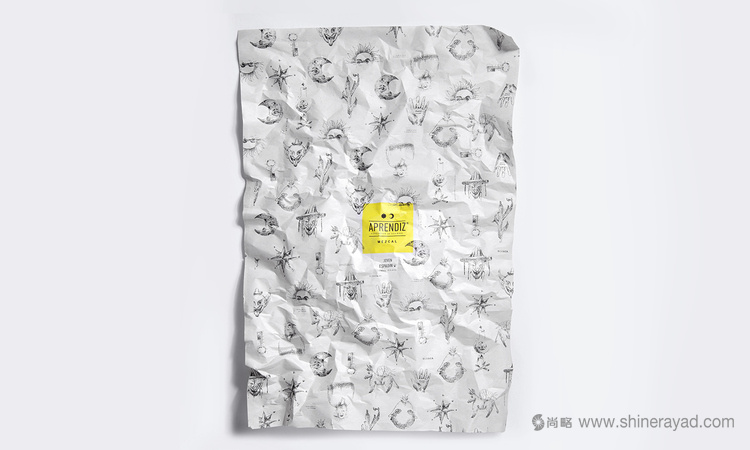 APRENDIZ Mezcal手繪插畫風(fēng)格龍舌蘭品牌形象設(shè)計8