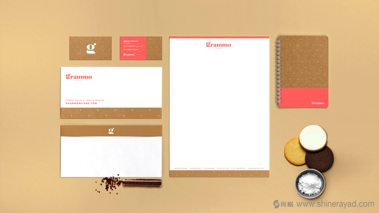 Grammo 手工餅干瓦能紙牛皮紙有機(jī)品牌VI形象設(shè)計8