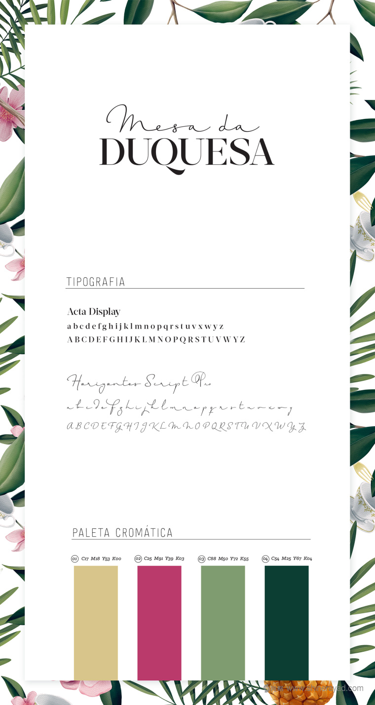 公爵夫人工作室花朵植物化品牌VI形象設(shè)計(jì)1