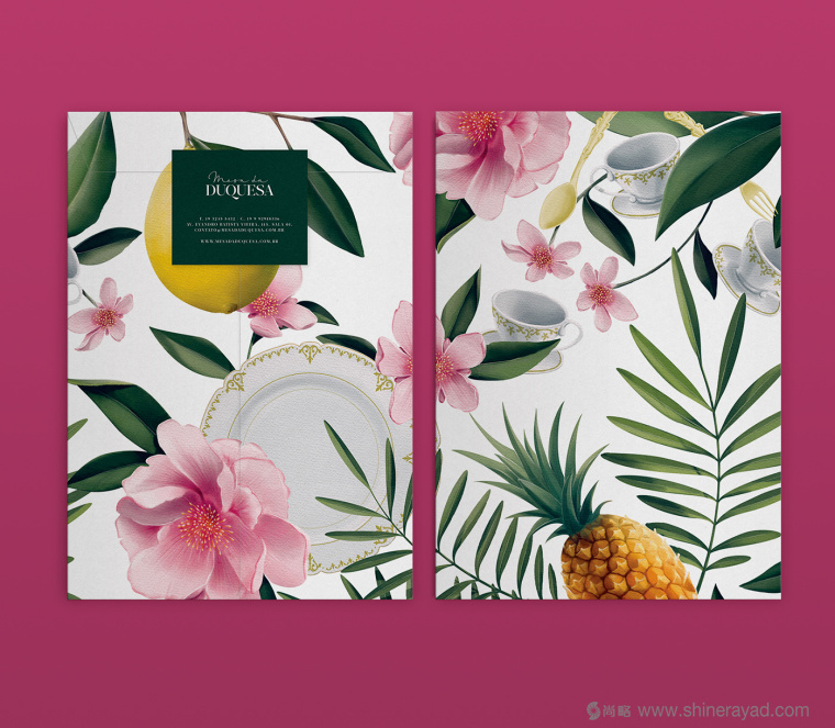 公爵夫人工作室花朵植物化品牌VI形象設(shè)計(jì)4