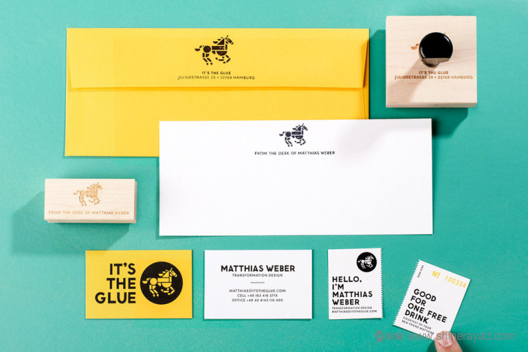 Glue企業(yè)馬圖形標志LOGO設計VI設計4