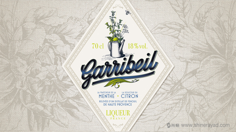 上海包裝設(shè)計公司分享Garribeil薄荷檸檬酒包裝設(shè)計4