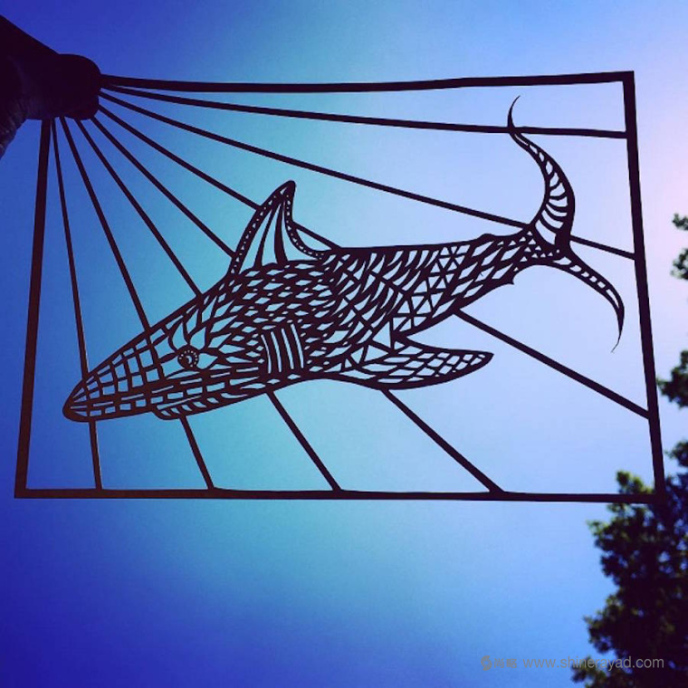 魚類-動(dòng)物剪紙藝術(shù)與剪紙攝影圖片-上海平面設(shè)計(jì)公司創(chuàng)意藝術(shù)鑒賞6