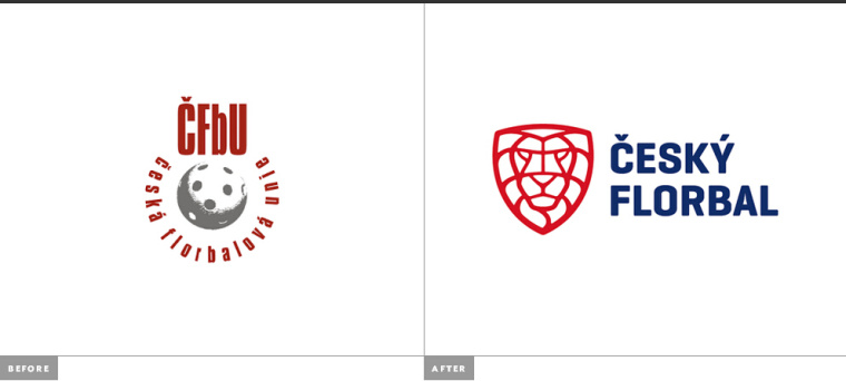 捷克 Czech 曲棍球隊俱樂部盾牌獅子LOGO設(shè)計-新舊LOGO對比7