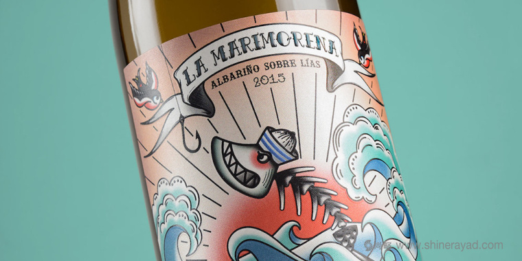 上海包裝設(shè)計(jì)公司欣賞：典紋身插畫藝術(shù)風(fēng)格 La Marimorena 葡萄酒包裝設(shè)計(jì)1