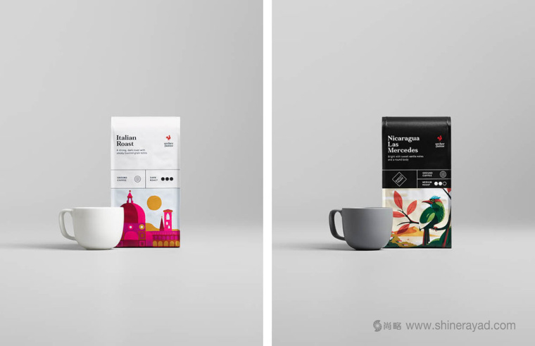 Archer Farms 盒裝咖啡包裝設(shè)計(jì)矢量插畫風(fēng)格-上海包裝設(shè)計(jì)公司3 Archer Farms 盒裝咖啡包裝設(shè)計(jì)矢量插畫風(fēng)格-上海包裝設(shè)計(jì)公司3