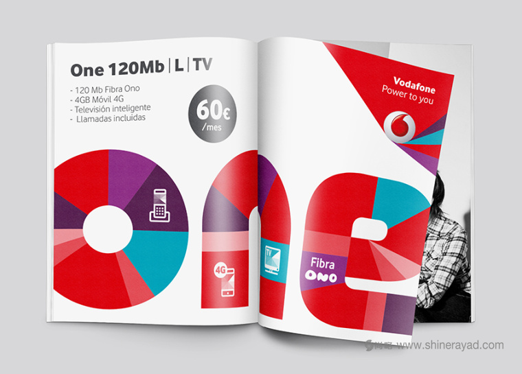 沃達豐one 電信服務品牌VI形象設計-上海品牌形象設計公司4