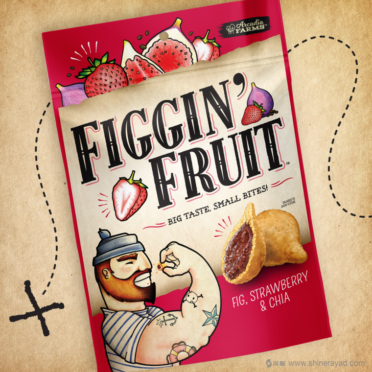 Figgin’ Fruit 無(wú)花果餅干包裝設(shè)計(jì)船長(zhǎng)人物水果插畫設(shè)計(jì)篇-上海食品包裝設(shè)計(jì)公司4 Figgin’ Fruit 無(wú)花果餅干包裝設(shè)計(jì)船長(zhǎng)人物水果插畫設(shè)計(jì)篇-上海食品包裝設(shè)計(jì)公司4