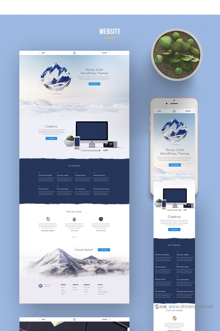 RockyThemes 橋梁建筑設計公司logo設計網(wǎng)站設計