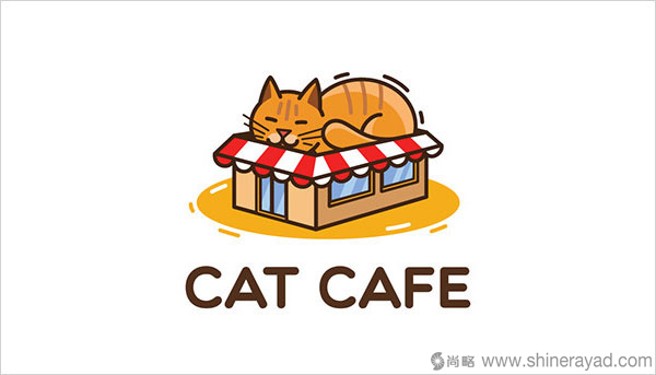 可愛貓元素Logo設計集合——上海Logo設計公司設計靈感 可愛貓元素Logo設計集合——上海Logo設計公司設計靈感