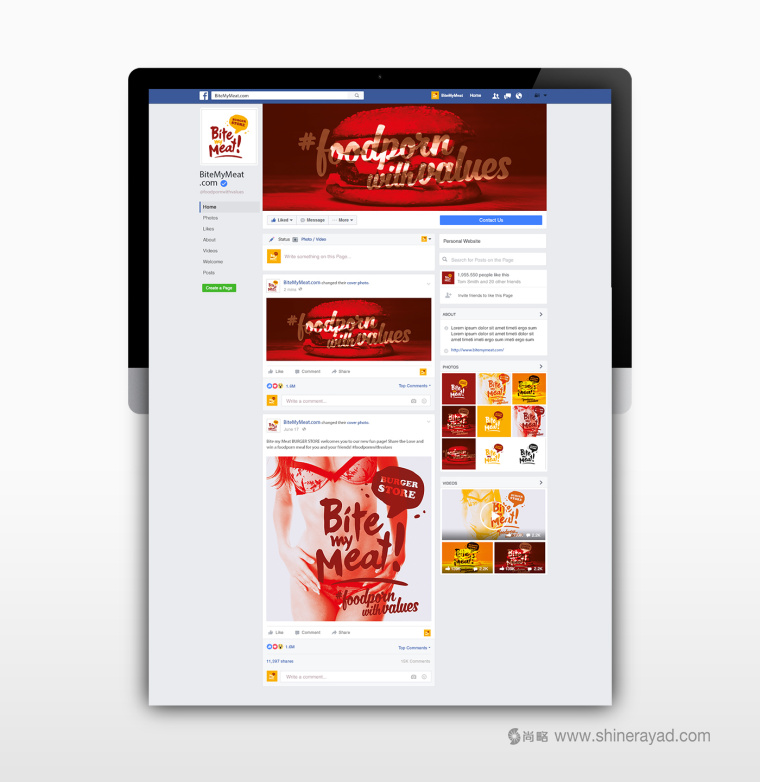 Bite My Meat 漢堡概念餐廳品牌VI視覺(jué)形象設(shè)計(jì)“女性身體篇”-上海品牌設(shè)計(jì)公司