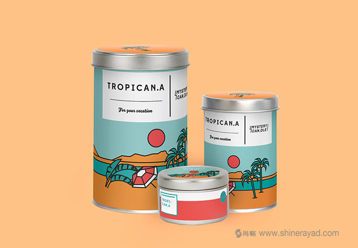 上海包裝設(shè)計(jì)公司分享Mystery Can 夏季系列蠟燭包裝設(shè)計(jì)插畫設(shè)計(jì)靈感