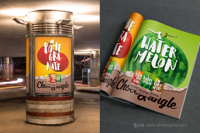 水果特寫插畫風(fēng)格 Choco Jungle 巧克力包裝設(shè)計-上海包裝設(shè)計公司