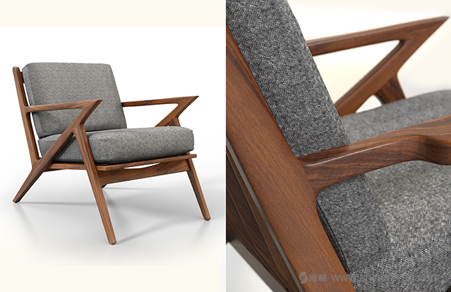 椅子家具設計視覺效果。3D建模和渲染里昂視覺效果 椅子家具設計視覺效果。3D建模和渲染里昂視覺效果