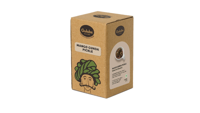 Gulabs 印度食品（零食，調(diào)味品和香料）瓦能紙簡約包裝設(shè)計(jì)-上海包裝設(shè)計(jì)公司5