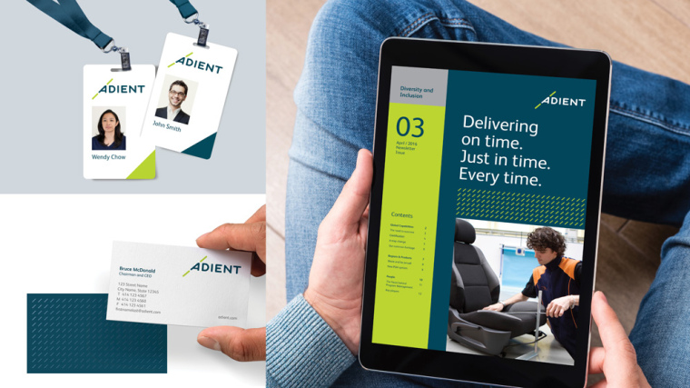 汽車內(nèi)飾汽車座椅零件系統(tǒng)品牌Adient品牌形象重塑-VI設(shè)計(jì)-網(wǎng)站設(shè)計(jì)-上海VI設(shè)計(jì)公司