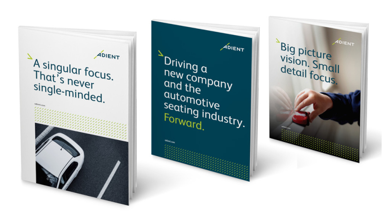 汽車內(nèi)飾汽車座椅零件系統(tǒng)品牌Adient品牌形象重塑-VI設(shè)計(jì)-畫冊設(shè)計(jì)-上海VI設(shè)計(jì)公司