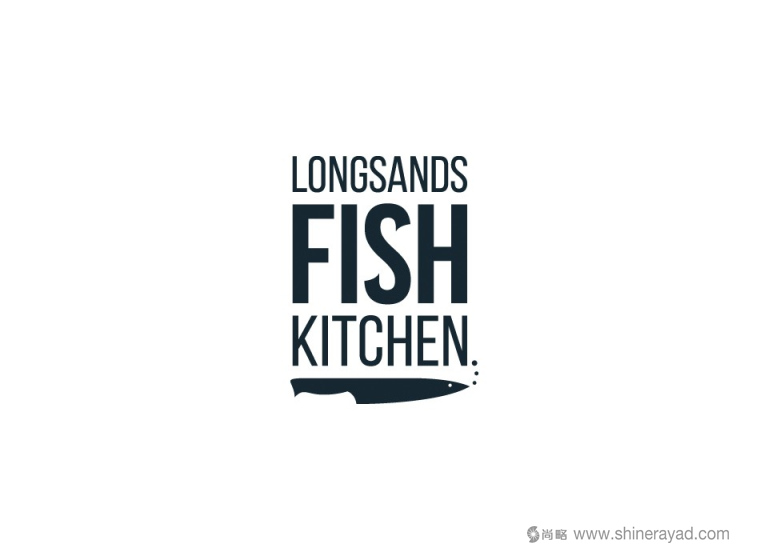 Longsands Fish Kitchen 海鮮魚(yú)類(lèi)餐廳餐飲logo設(shè)計(jì)-上海LOGO設(shè)計(jì)公司 Longsands Fish Kitchen 海鮮魚(yú)類(lèi)餐廳餐飲logo設(shè)計(jì)-上海LOGO設(shè)計(jì)公司