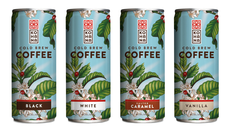 花朵插畫(huà)KOHANA冷泡咖啡產(chǎn)品包裝設(shè)計(jì)上海包裝設(shè)計(jì)公司