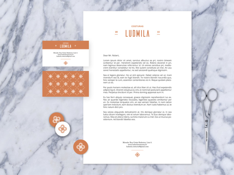 上海VI設(shè)計(jì)公司-LUDMILA 服裝定制店LOGO設(shè)計(jì)品牌VI識別設(shè)計(jì)4