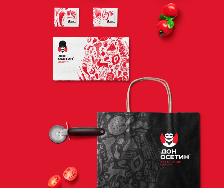 Don Osetin 烘培餡餅比薩餅餐飲品牌VI識別設(shè)計(jì)-上海品牌設(shè)計(jì)公司11