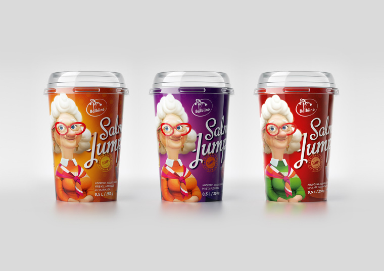 眼鏡老奶奶冰淇淋包裝設(shè)計與老奶奶人物插畫設(shè)計－上海包裝設(shè)計公司3