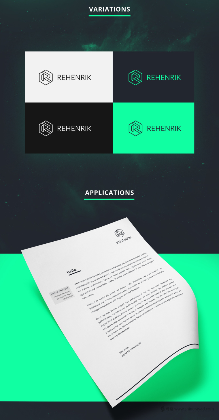 REHENRIK 商業(yè)設(shè)計公司R字母LOGO設(shè)計-上海LOGO設(shè)計公司欣賞4