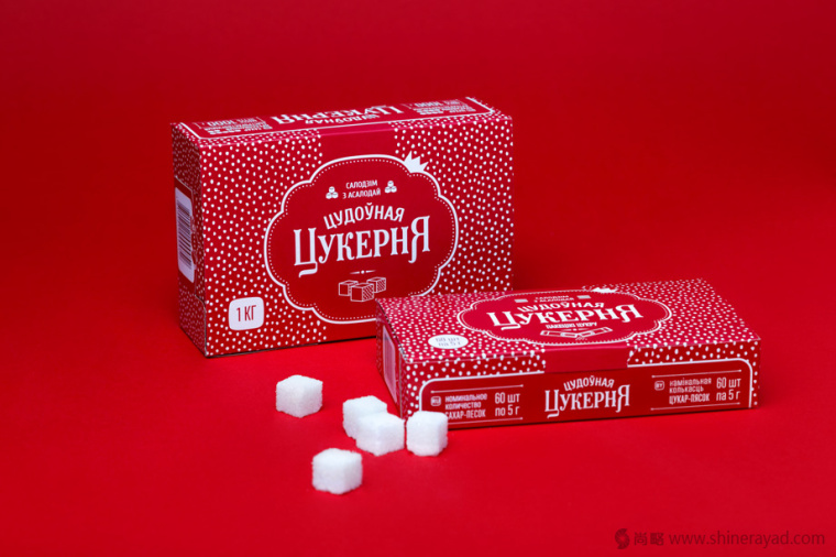 上海包裝設(shè)計(jì)公司設(shè)計(jì)欣賞點(diǎn)評(píng)：紅色裝 TSUKERNYA 咖啡方糖砂糖包裝設(shè)計(jì)1