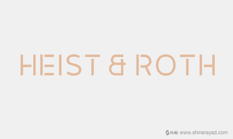Heist & Roth 化妝品標志字體設(shè)計-上海品牌形象設(shè)計公司3