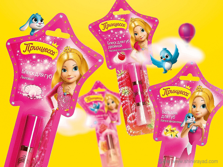 俄羅斯 Принцесса 公主牌兒童護膚品化妝品包裝設(shè)計-上海包裝設(shè)計公司3