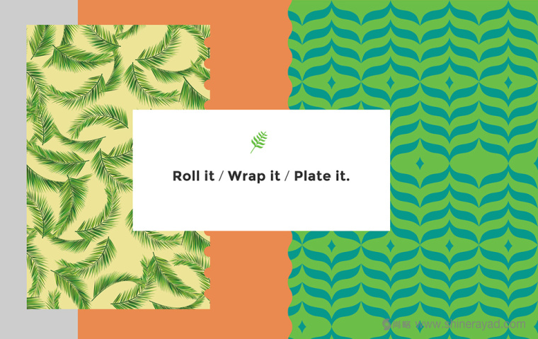 FAHITA 菜肉卷餅餐廳餐飲品牌LOGO設(shè)計-VI輔助圖形設(shè)計-上海VI設(shè)計公司2