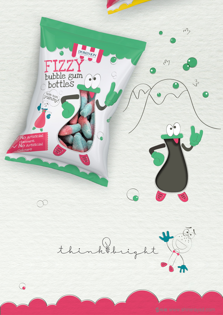 上海包裝設(shè)計公司欣賞：Fizzy 兒童QQ果糖糖果包裝設(shè)計4