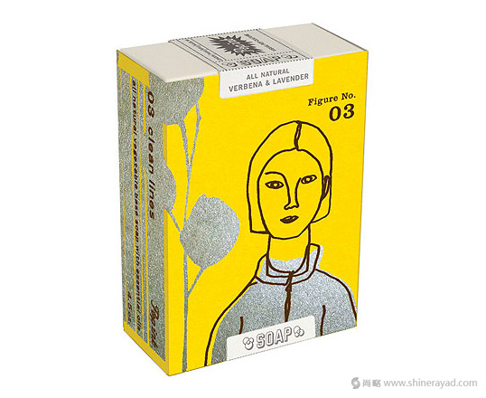 上海包裝設(shè)計(jì)公司設(shè)計(jì)欣賞：簡(jiǎn)潔線(xiàn)條人物肥皂包裝設(shè)計(jì)4