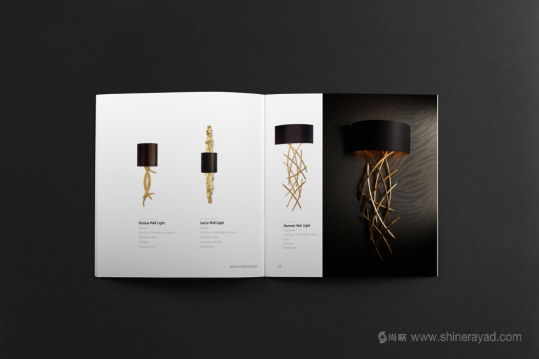 上海畫冊(cè)設(shè)計(jì)公司欣賞 Raferia Rochi 照明燈具及相關(guān)家具宣傳畫冊(cè)設(shè)計(jì)8