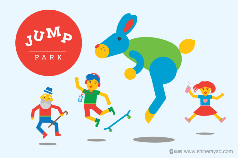 上海品牌形象設(shè)計公司-Jump Park 兒童樂園幼兒園品牌VI視覺識別形象設(shè)計1