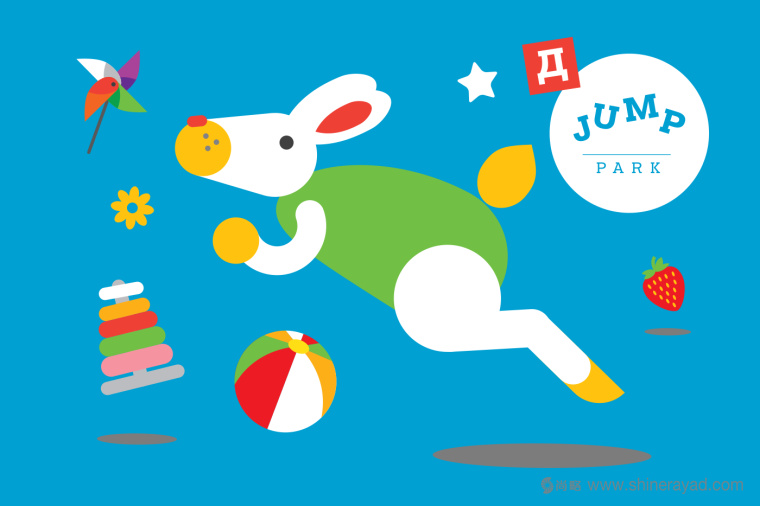上海品牌形象設(shè)計(jì)公司-Jump Park 兒童樂園幼兒園品牌VI視覺識(shí)別形象設(shè)計(jì)5