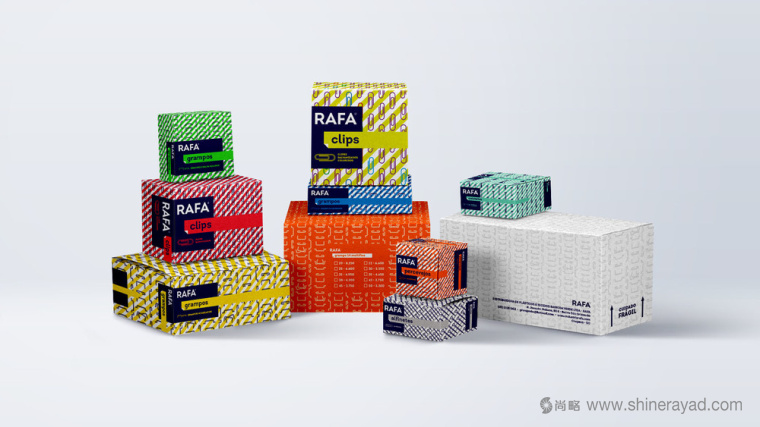 色條風(fēng)格 RAFA 辦公用品包裝設(shè)計(jì)與品牌形象設(shè)計(jì)-上海包裝設(shè)計(jì)公司-上海品牌形象設(shè)計(jì)公司